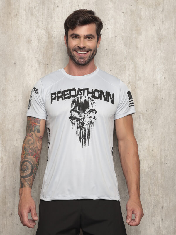 CAMISETA MASCULINA DRY FIT CINZA CLARO  PREDATHONN LANÇAMENTO